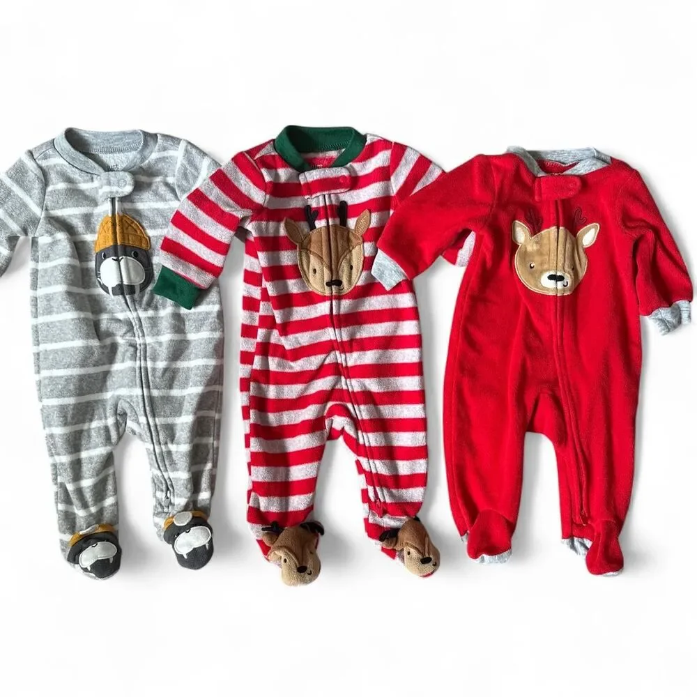 Newborn & 0–3M Baby Clothes Bundle – 7 Pieces + Blanket & Hat